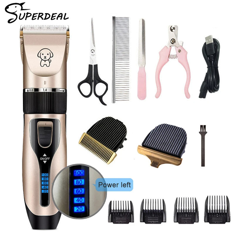 Haircut Trimmer Shaver Set For Pets