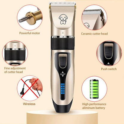 Haircut Trimmer Shaver Set For Pets