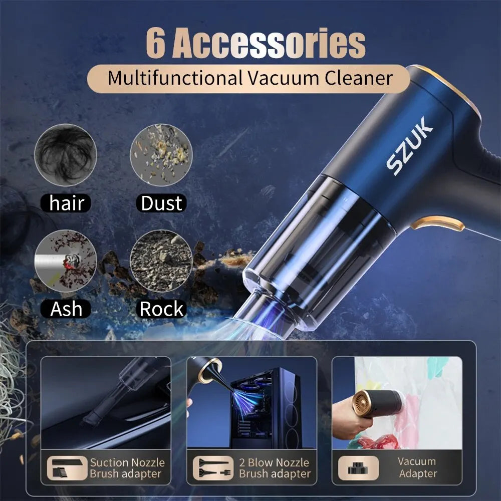 SZUK 18000/8000 PA Car Vacuum Cleaner