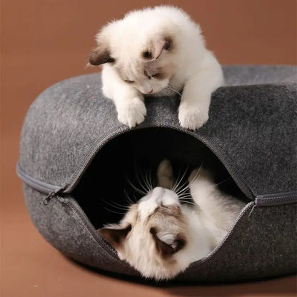 Felt Pet Cat House Cat Tunnel Bed