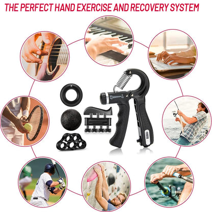 5-60Kg Adjustable Heavy Hand Gripper Set